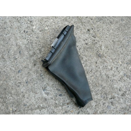 Soufflet Levier De Vitesse Pour Peugeot 206 (1998-2010) - Housse Cuir Synthétique Noire Triple Couture