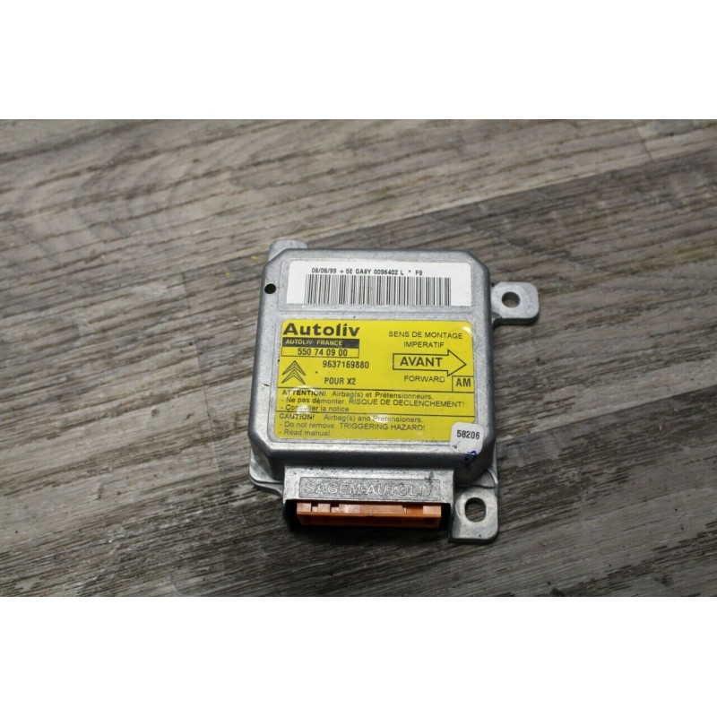 boitier calculateur mudule commande airbag CITROEN XANTIA 9637169880