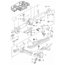 PLASTIC DIVERS AUDI A8 V8 3.3 TDI 2001 4D0805413