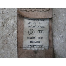 enrouleur ceinture avant droit marron RENAULT REF 7700757341