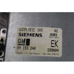 boitier electronique moteur ecu OPEL VECTRA 2.0 16V CDX BREAK 98 09153240