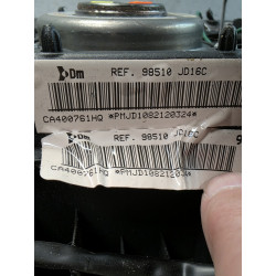 airbag volant avec commande nissan qashqai 98510jd16c