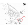 plastic support de protection interieur de porte fiat punto grande 51728330