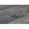 agraffe clips fixation plastic gris