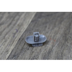 agrafe clips fixation plastic gris