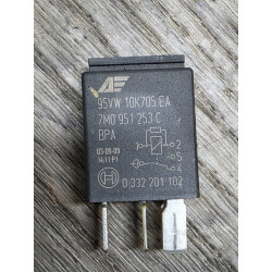 relais 5 borches 12V 30A 7m0951253 033201102 95vw10k705ea