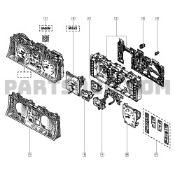 compteur combine instrument renault 19 r19 phase 2 7700839929
