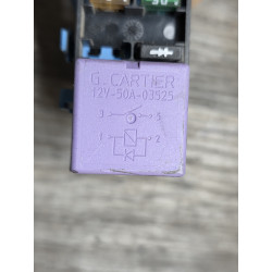 relais 12V 50A cartier 03.525 avec prise et support fusible  03525