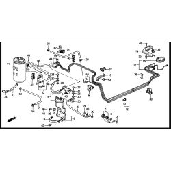 canister avec sonde HONDA CIVIC 1998 16V 17300-SH3-A32
