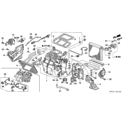 bouton commande reglage de chauffage ventilation HONDA CIVIC 1998 79140-SNA-A01 113800-2350
