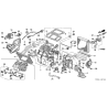 bouton commande reglage de chauffage ventilation HONDA CIVIC 1998 79140-SNA-A01 113800-2350