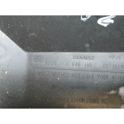 couvercle plastic cache fusible renault 8200100646