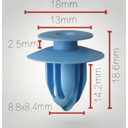 clips agrafe garniture plastic bleu 6991Z1 8200909084 51139804996