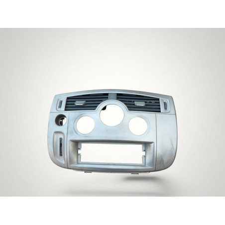 plastic console centrale tableau de bord avec grille aeration ventilation renault scenic 2 8200140713 8200140724