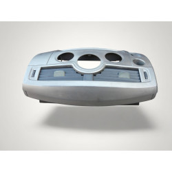 plastic console centrale tableau de bord avec grille aeration ventilation renault scenic 2 8200140713 8200140724